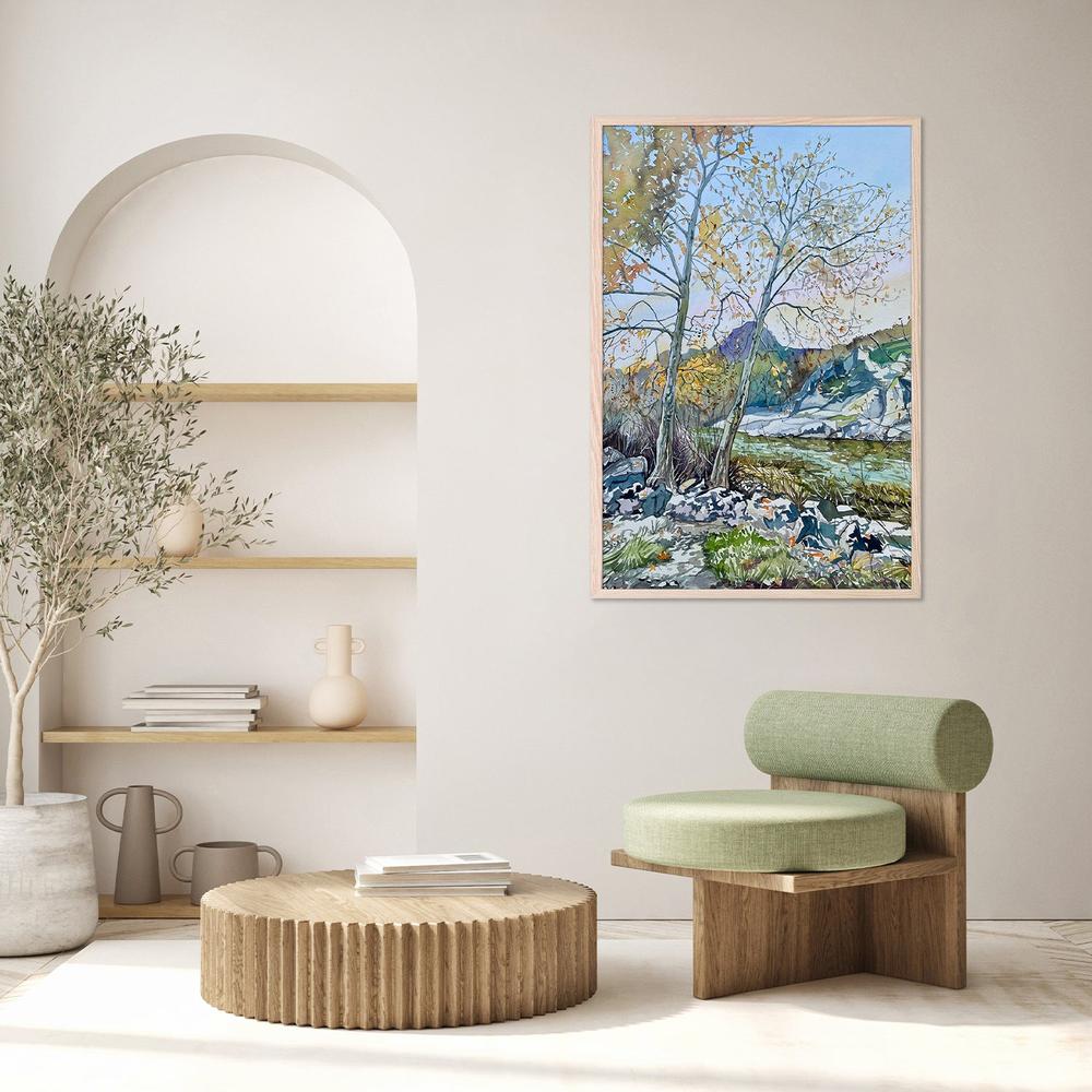 Tranquil Autumn River-by-Luisa Millicent-wall-art-print-canvas-poster-framed-Gioia