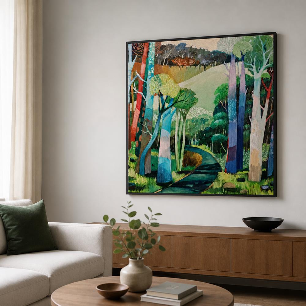Treescape no 4-by-Susan Trudinger-wall-art-print-canvas-poster-framed-Gioia