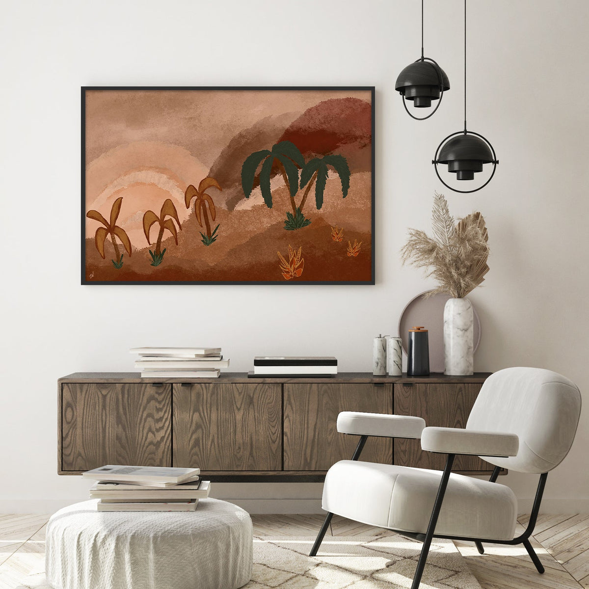 Tropical Echo-by-Carrie Welsh-wall-art-print-canvas-poster-framed-Gioia