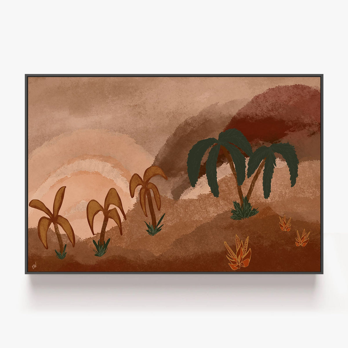 Tropical Echo-by-Carrie Welsh-wall-art-print-canvas-poster-framed-Gioia