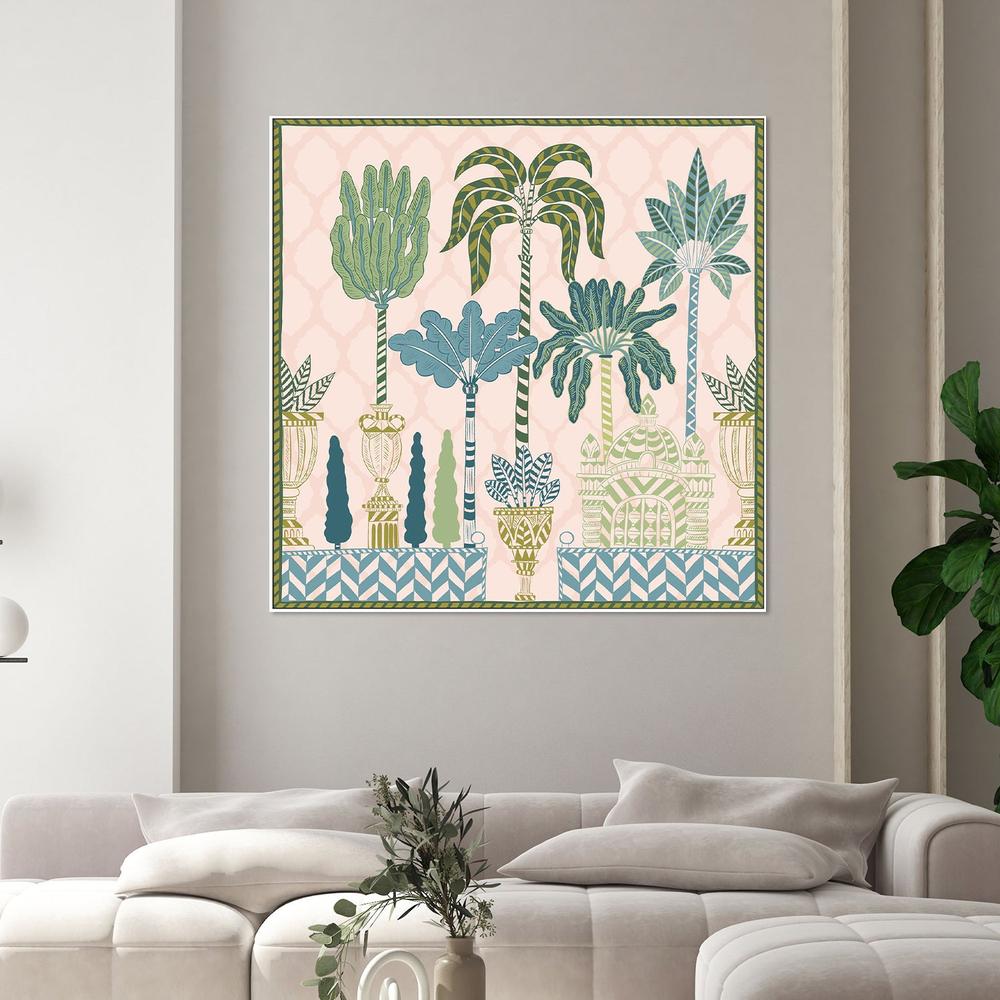 wall-art-print-canvas-poster-framed-Tropical Oasis Garden-2