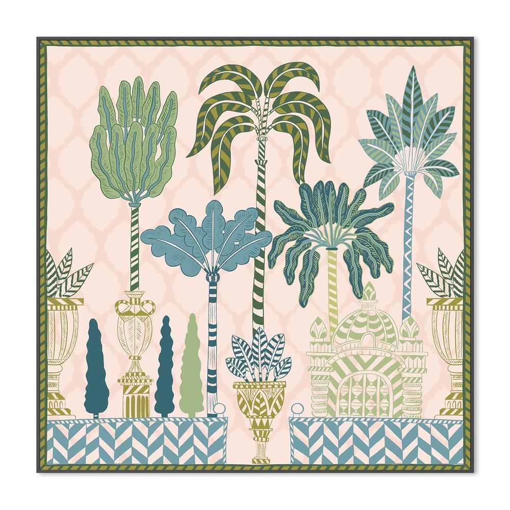 wall-art-print-canvas-poster-framed-Tropical Oasis Garden-3