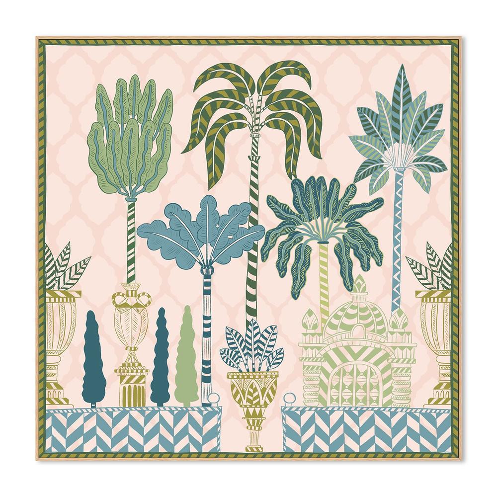 wall-art-print-canvas-poster-framed-Tropical Oasis Garden-4