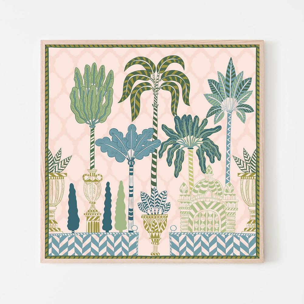 wall-art-print-canvas-poster-framed-Tropical Oasis Garden-6