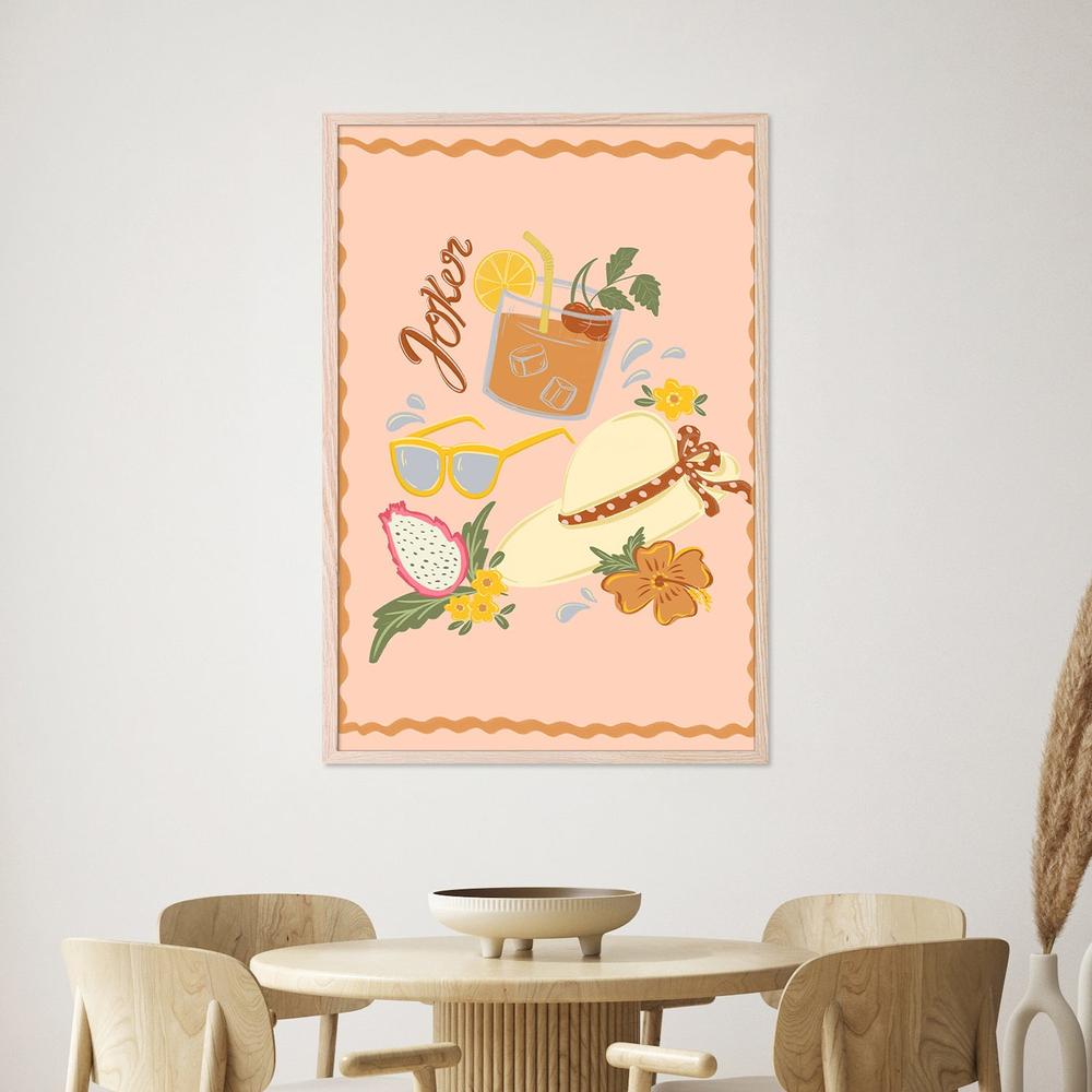 Tropical Summer Vibes-by-Nikita Jariwala-wall-art-print-canvas-poster-framed-Gioia