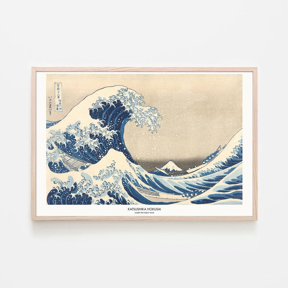 Under The Great Wave-by-Katsushika Hokusai-wall-art-print-canvas-poster-framed-Gioia