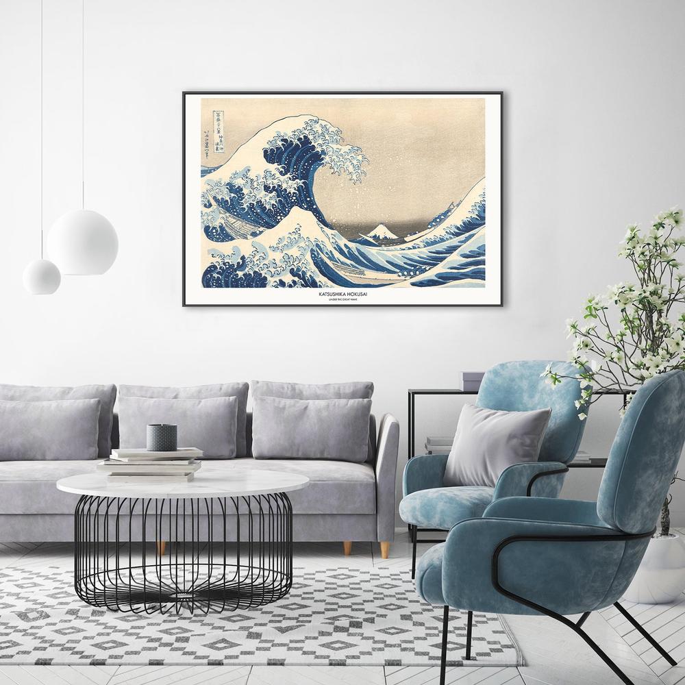 Under The Great Wave-by-Katsushika Hokusai-wall-art-print-canvas-poster-framed-Gioia