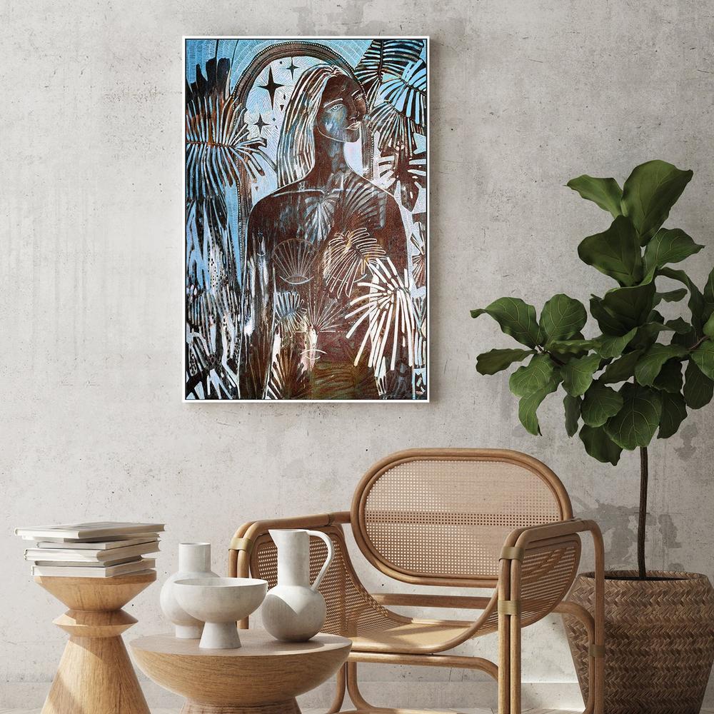 Unveil, Blue Tone-by-Amanda Skye-wall-art-print-canvas-poster-framed-Gioia