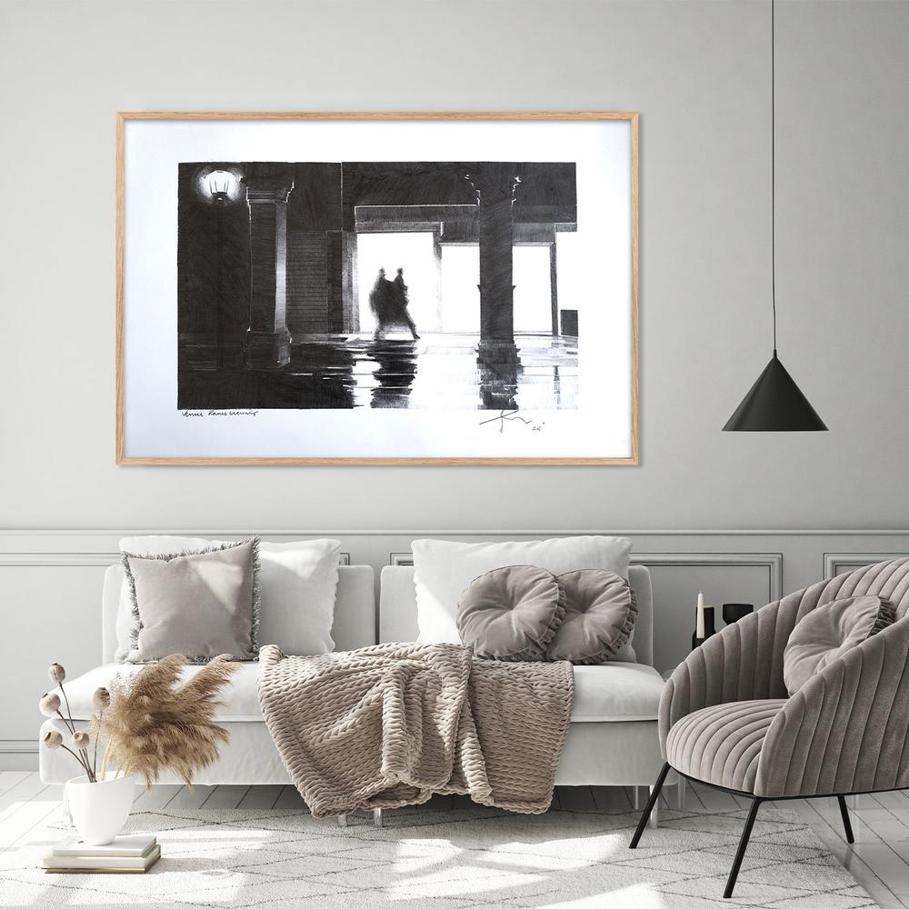Venice Rainy Evening-by-Nigel Bailey Original Art-wall-art-print-canvas-poster-framed-Gioia