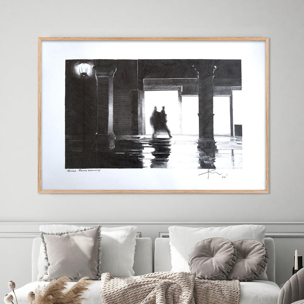 Venice Rainy Evening-by-Nigel Bailey Original Art-wall-art-print-canvas-poster-framed-Gioia
