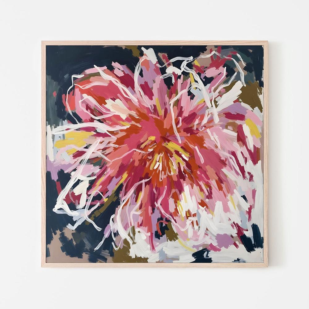 Vibrant Abstract Bloom-by-Edie-wall-art-print-canvas-poster-framed-Gioia