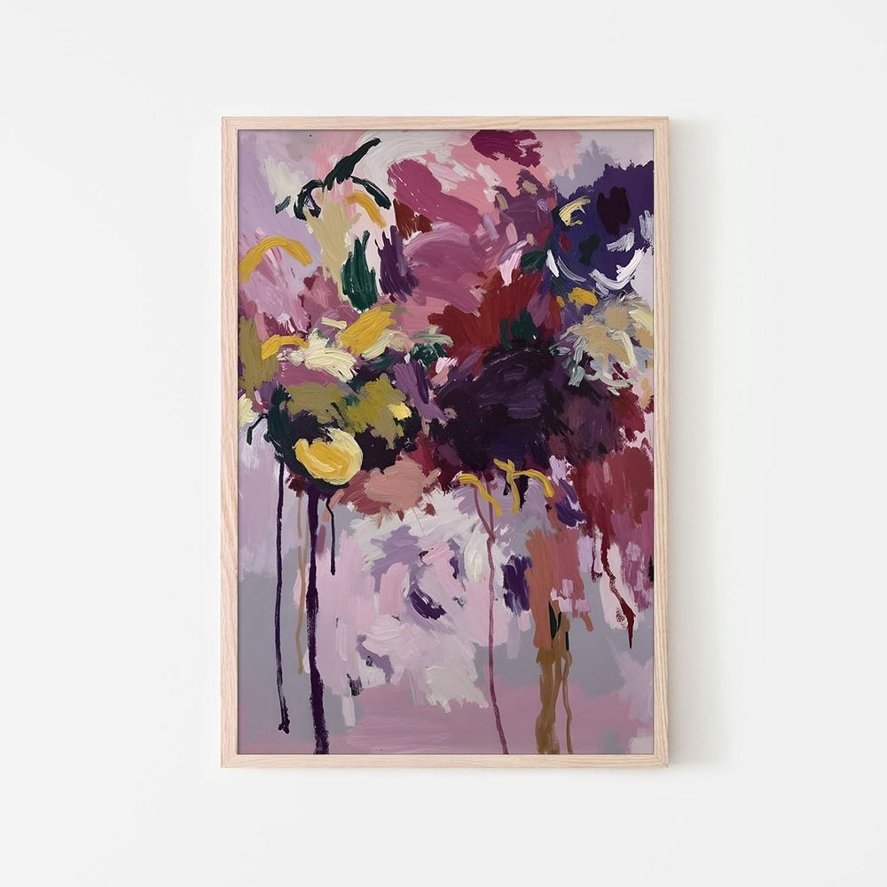 Vibrant Abstract Blooms-by-Edie-wall-art-print-canvas-poster-framed-Gioia