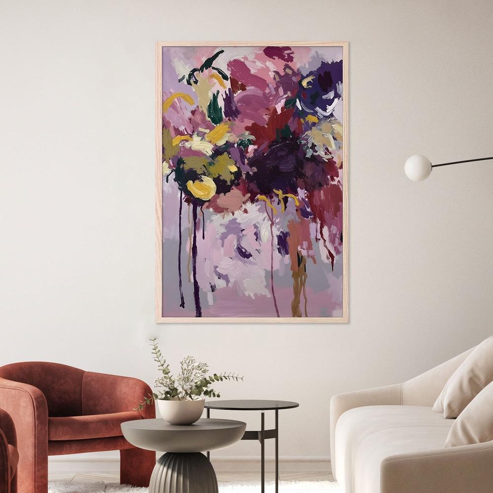 Vibrant Abstract Blooms-by-Edie-wall-art-print-canvas-poster-framed-Gioia