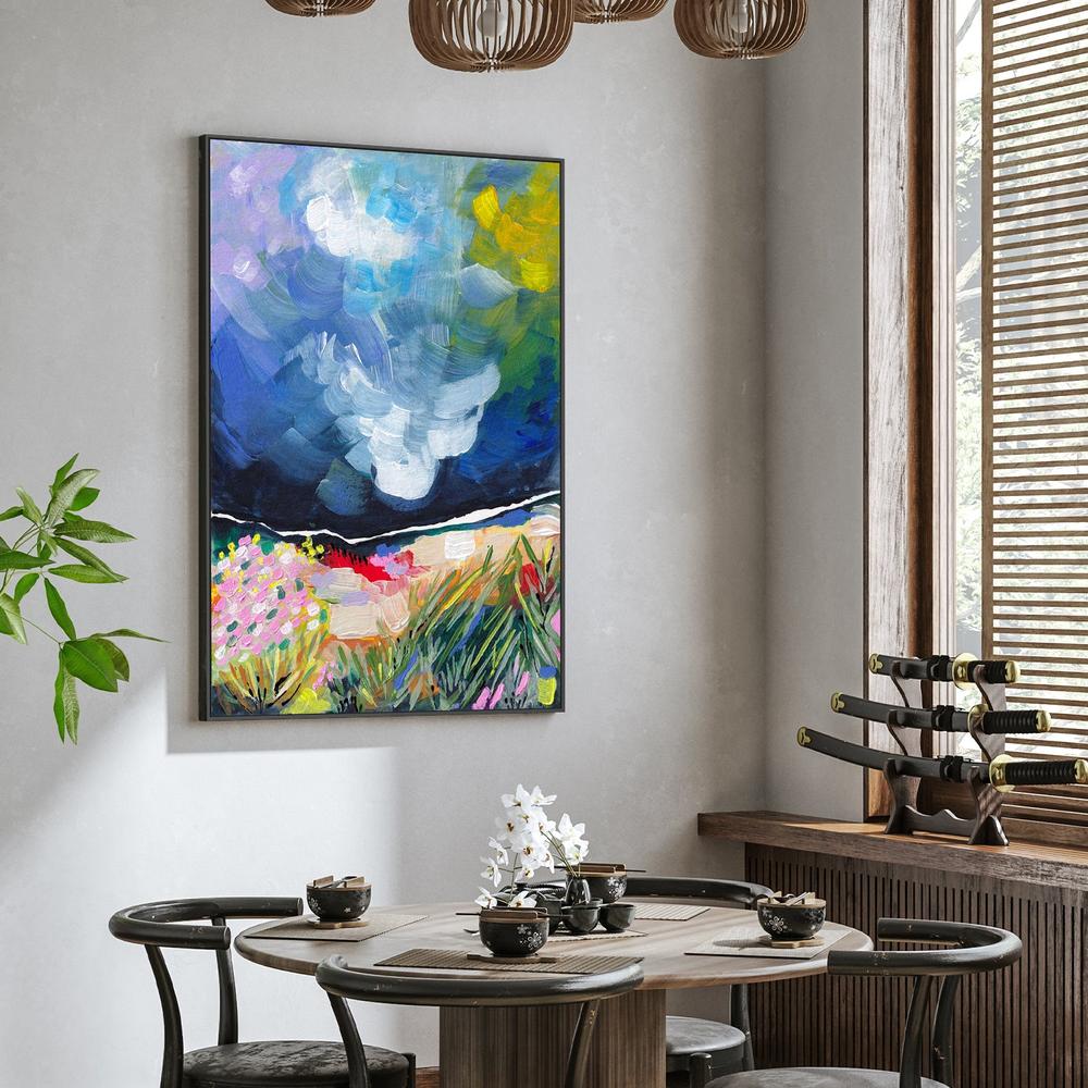 Vibrant Abstract Field Sky-by-Dirkie Nell-wall-art-print-canvas-poster-framed-Gioia