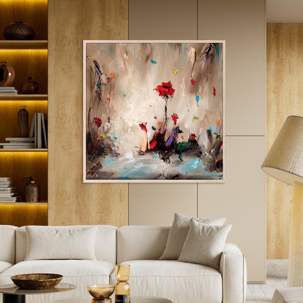 Vibrant Abstract Flowers-by-Stanislav Lazarov-wall-art-print-canvas-poster-framed-Gioia