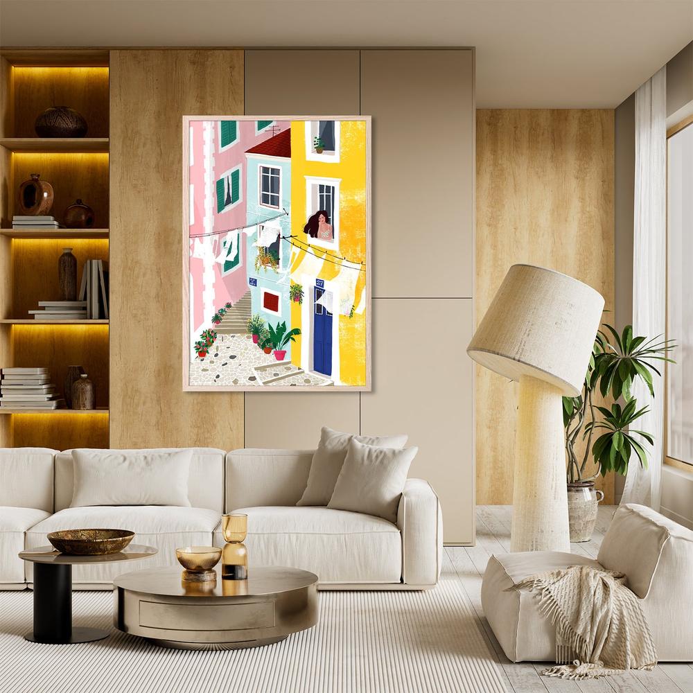 Vibrant European Street-by-Maja Tomljanovic-wall-art-print-canvas-poster-framed-Gioia