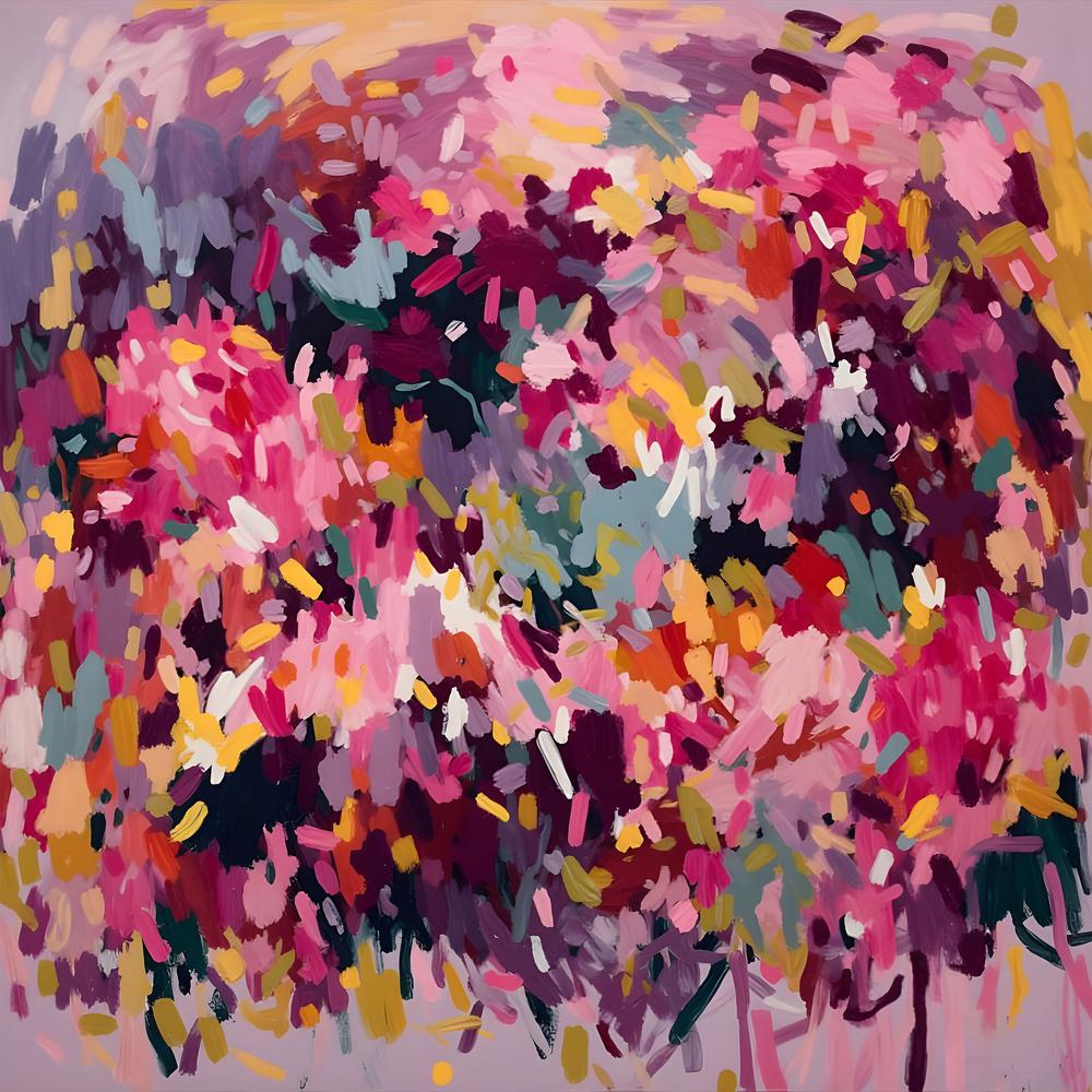 Vibrant Floral Abstract-by-Edie-wall-art-print-canvas-poster-framed-Gioia