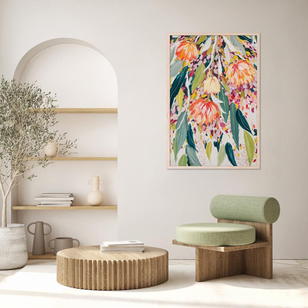 Vibrant Floral Cascade-by-Edie-wall-art-print-canvas-poster-framed-Gioia