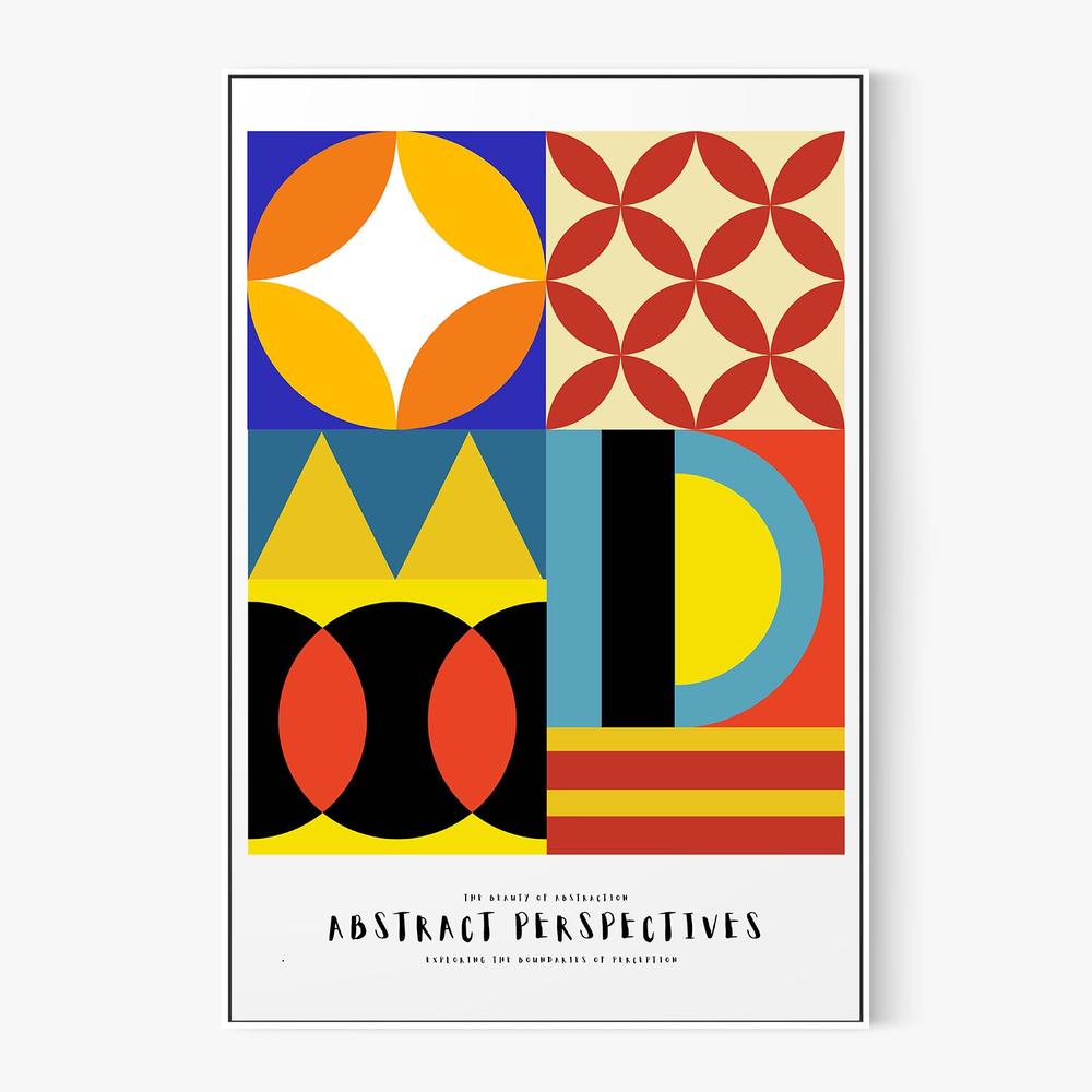 Vibrant Geometric Abstract-by-RS LAB STUDIO-wall-art-print-canvas-poster-framed-Gioia