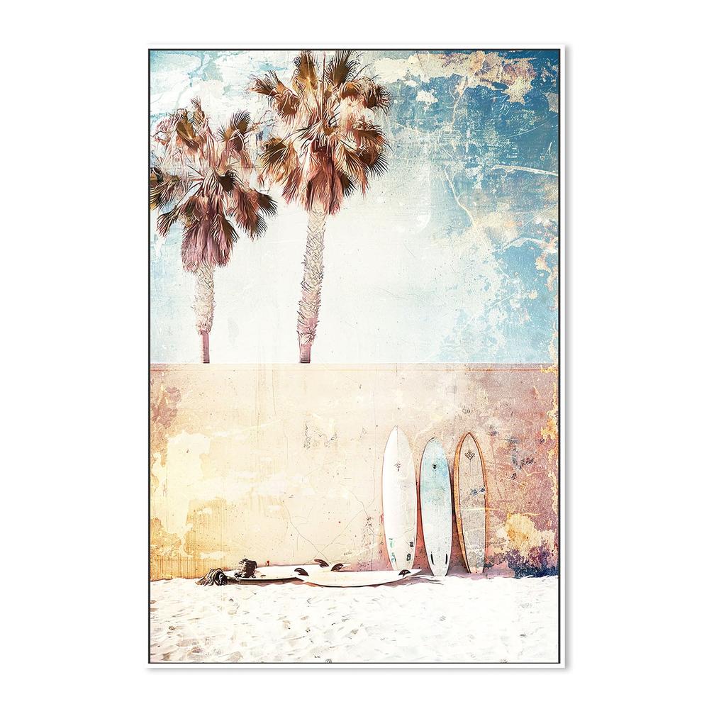 wall-art-print-canvas-poster-framed-Vintage Beach Surfboards-5
