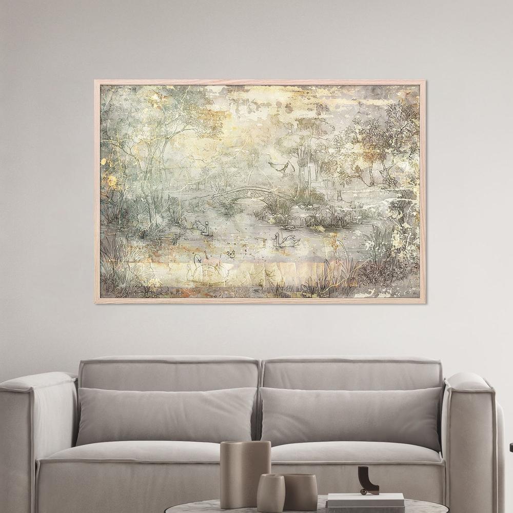 wall-art-print-canvas-poster-framed-Vintage Bridge Landscape-7