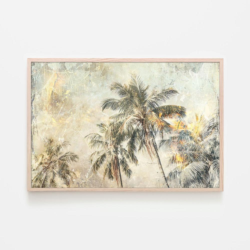 wall-art-print-canvas-poster-framed-Vintage Palm Trees-6