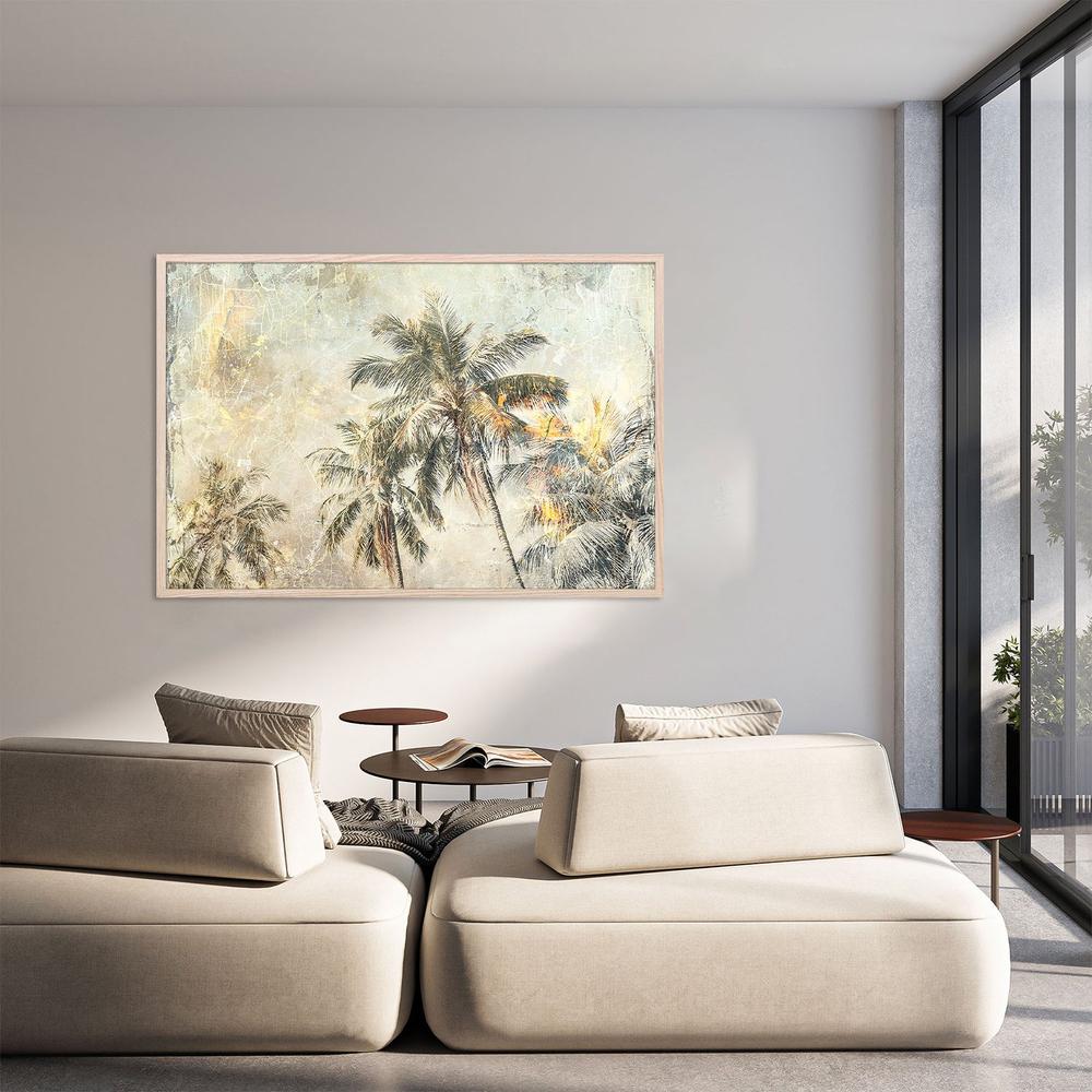 wall-art-print-canvas-poster-framed-Vintage Palm Trees-8