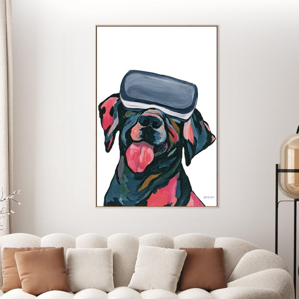 VR Labrador-by-Yvette St. Amant-wall-art-print-canvas-poster-framed-Gioia