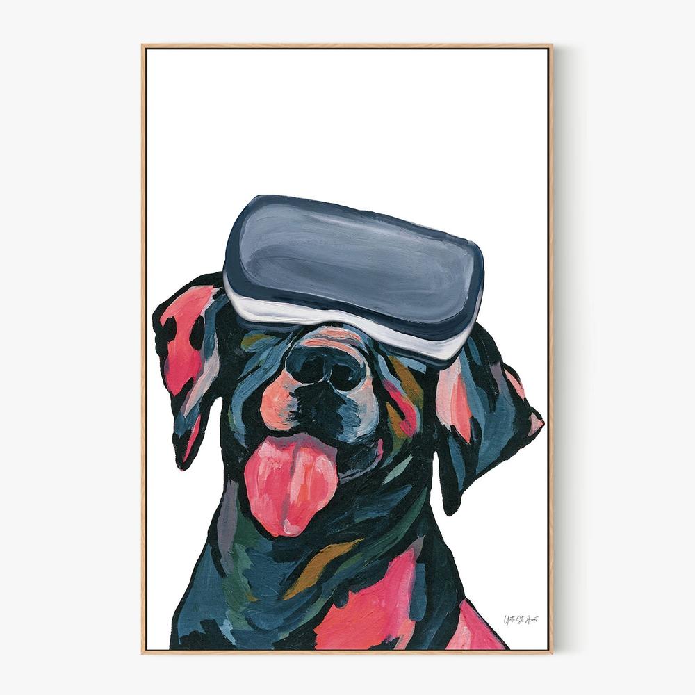 VR Labrador-by-Yvette St. Amant-wall-art-print-canvas-poster-framed-Gioia