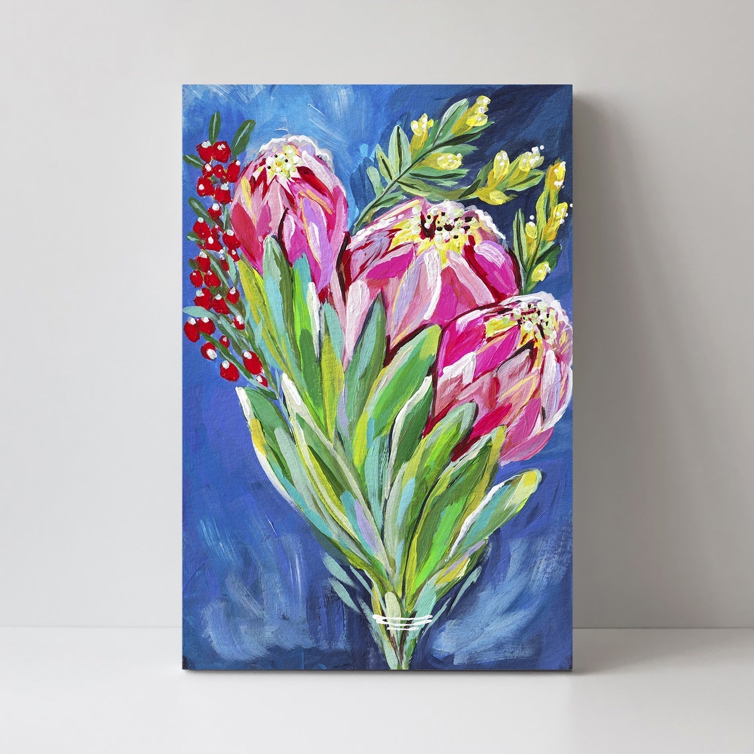 wall-art-print-canvas-poster-framed-A Bunch Of Proteas-by-Lia Nell-Gioia Wall Art