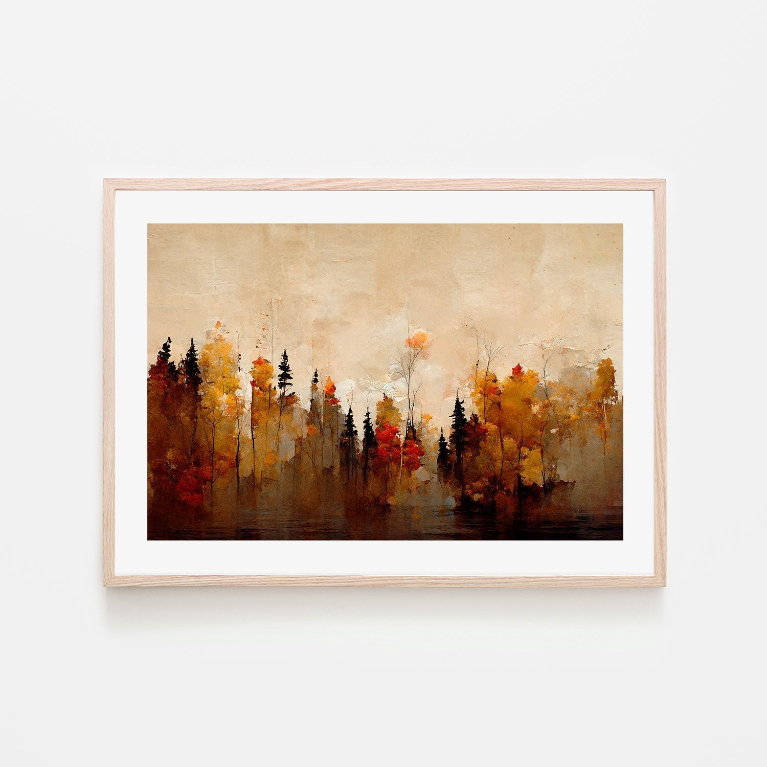 wall-art-print-canvas-poster-framed-A Forest In Autumn , By Treechild-GIOIA-WALL-ART