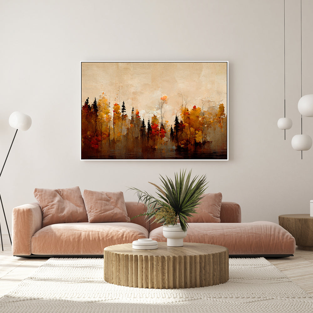 wall-art-print-canvas-poster-framed-A Forest In Autumn , By Treechild-GIOIA-WALL-ART