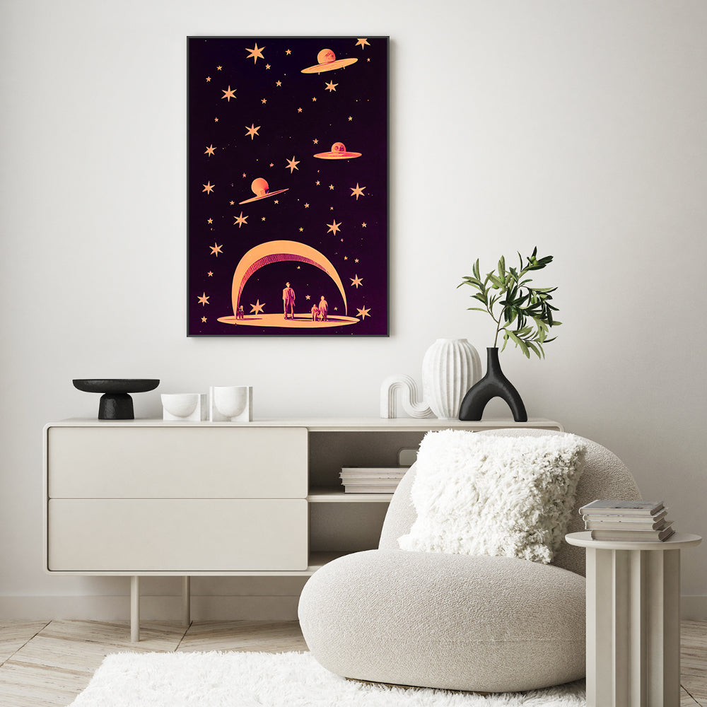 wall-art-print-canvas-poster-framed-A Galactic Dream , By Treechild-GIOIA-WALL-ART