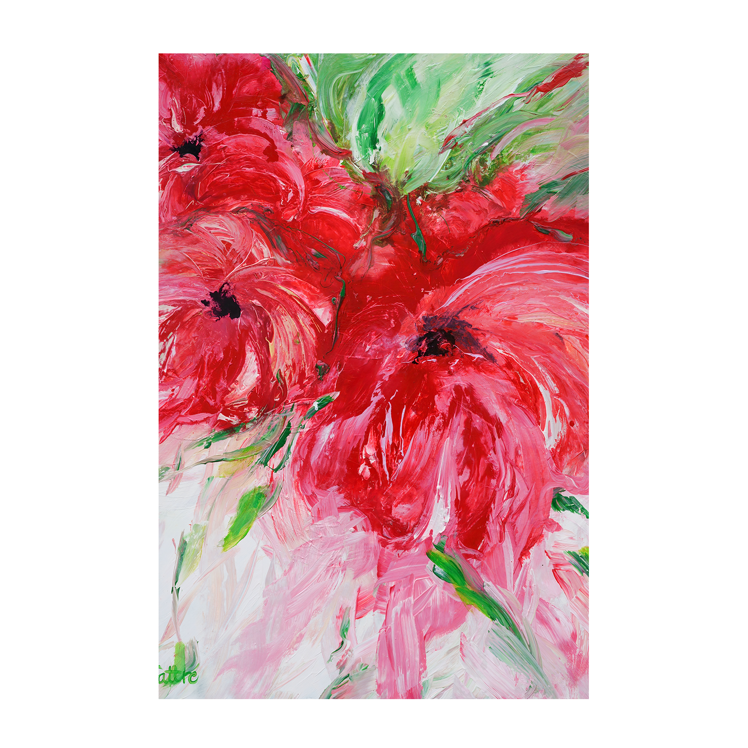 wall-art-print-canvas-poster-framed-A Garden Full Of Love , By Françoise Wattré-1