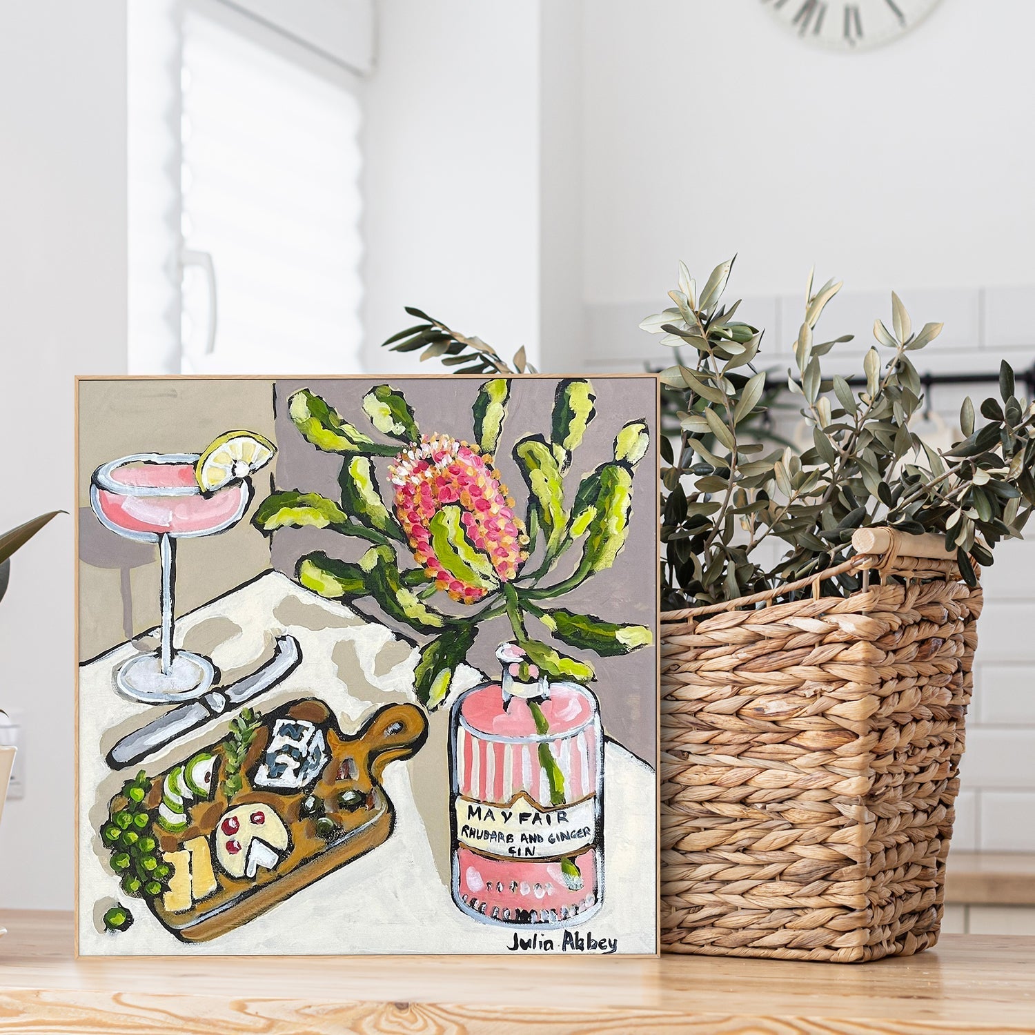 wall-art-print-canvas-poster-framed-A Gin Afternoon , By Julia Abbey-2