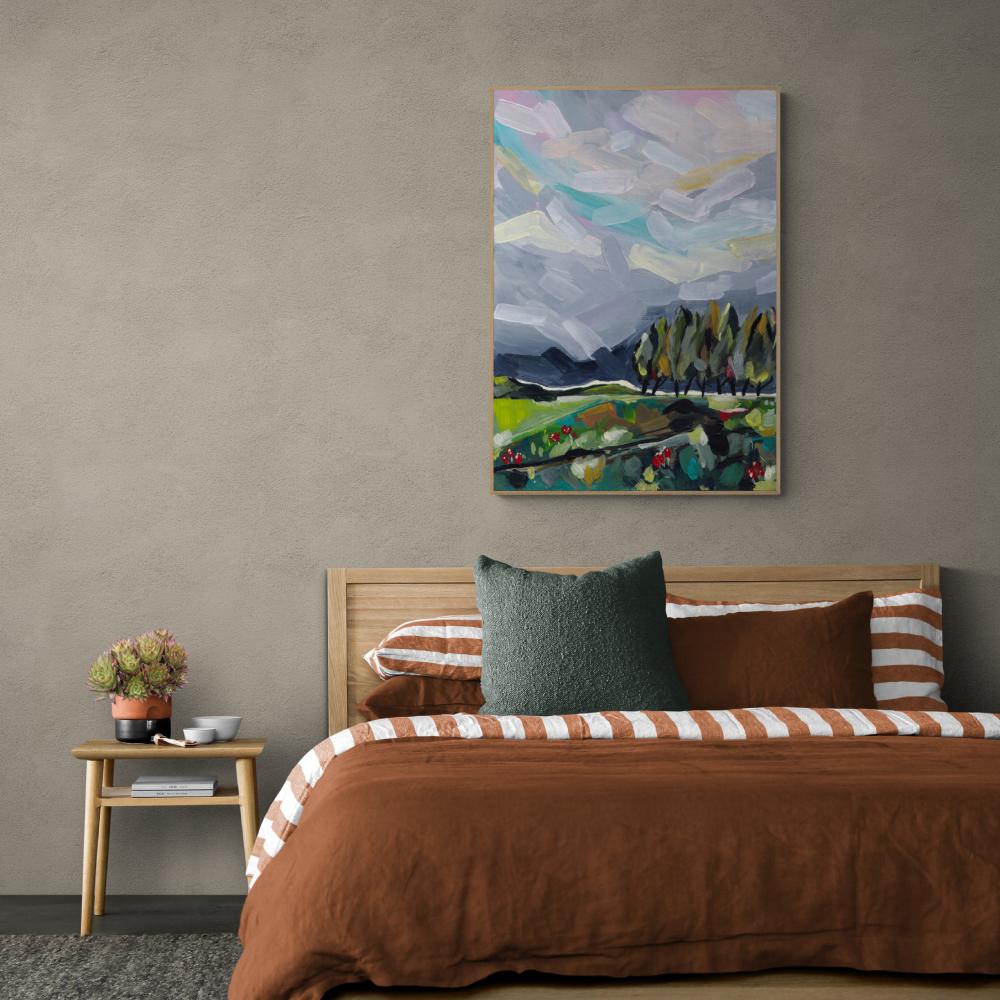 wall-art-print-canvas-poster-framed-A Grey Sky Beckons-by-Lia Nell-Gioia Wall Art