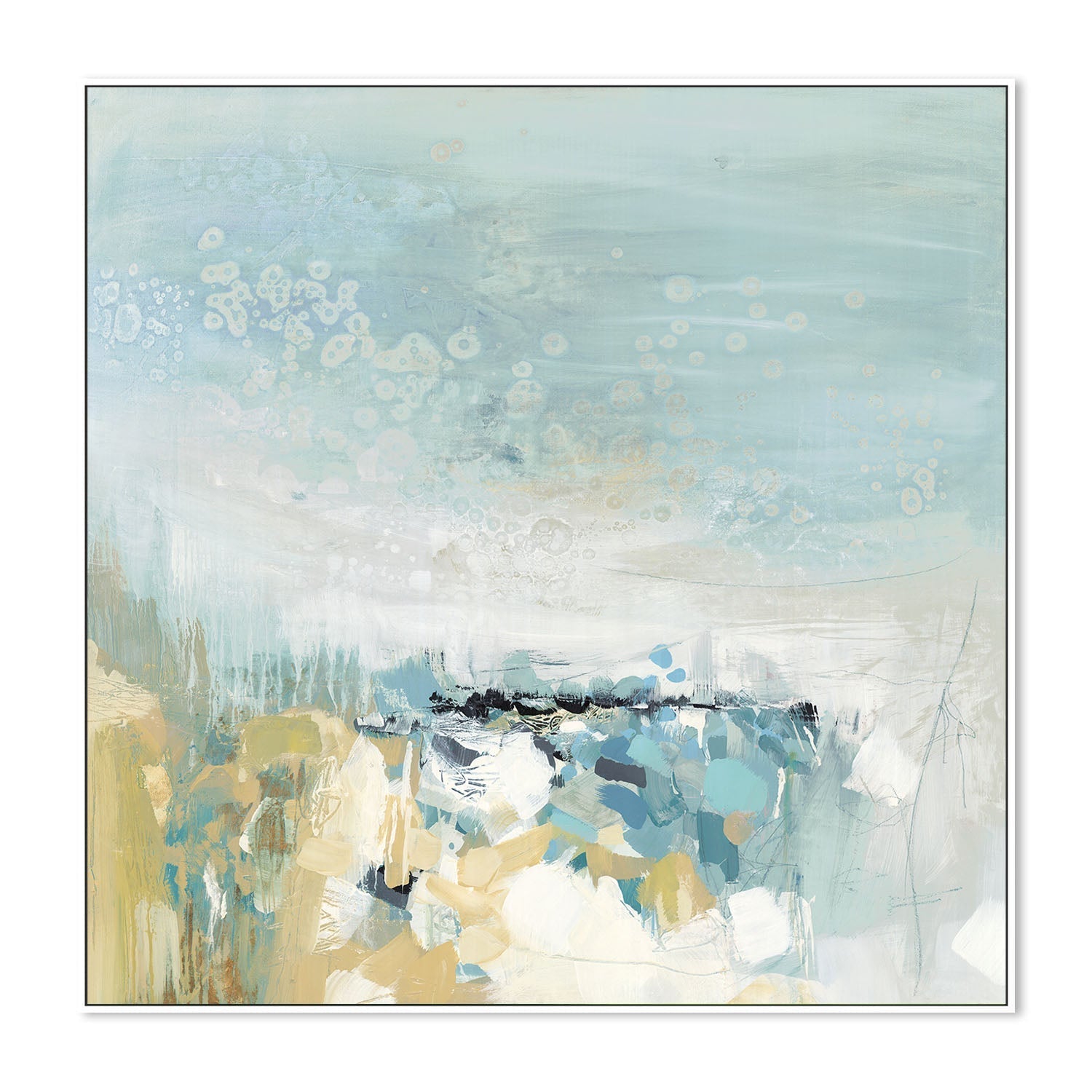 wall-art-print-canvas-poster-framed-A Lagoon Blue , By Grace Rowan-5