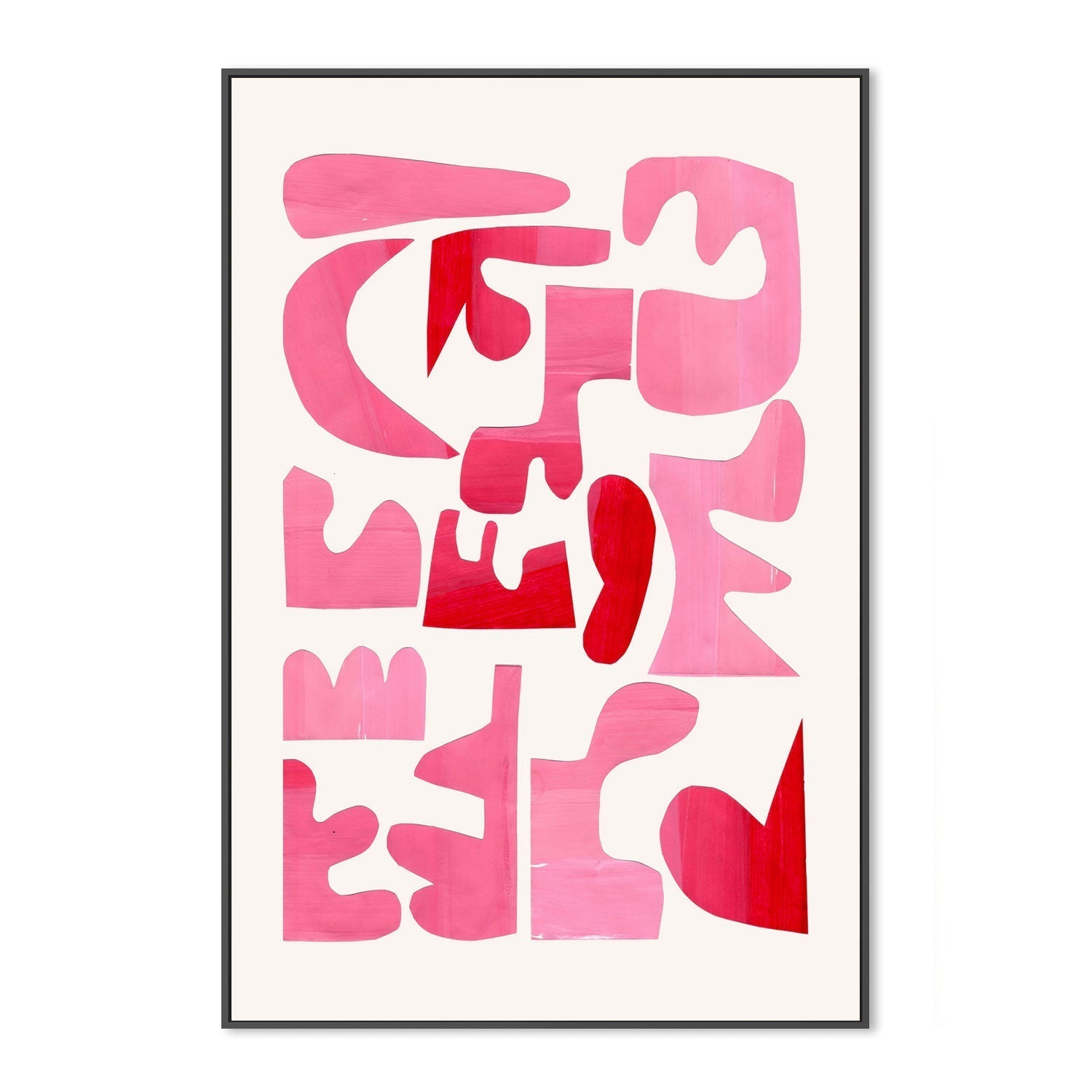 wall-art-print-canvas-poster-framed-A Pink Puzzle , By Ejaaz Haniff-GIOIA-WALL-ART
