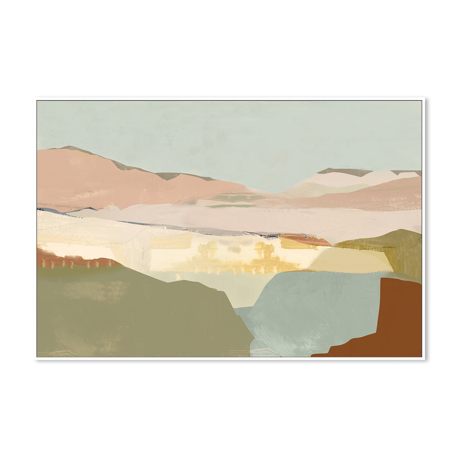 wall-art-print-canvas-poster-framed-A Pink Sandy Dunes , Style A, By Cartissi , By cartissi-5