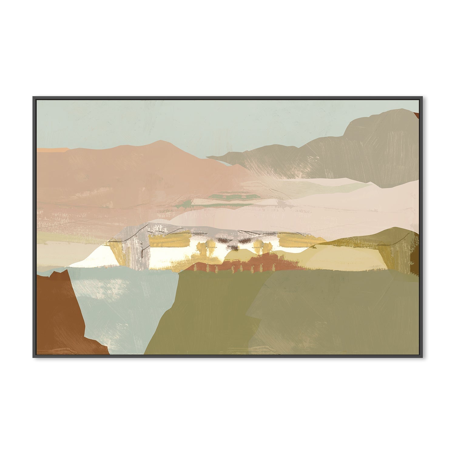 wall-art-print-canvas-poster-framed-A Pink Sandy Dunes , Style B, By Cartissi , By cartissi-3