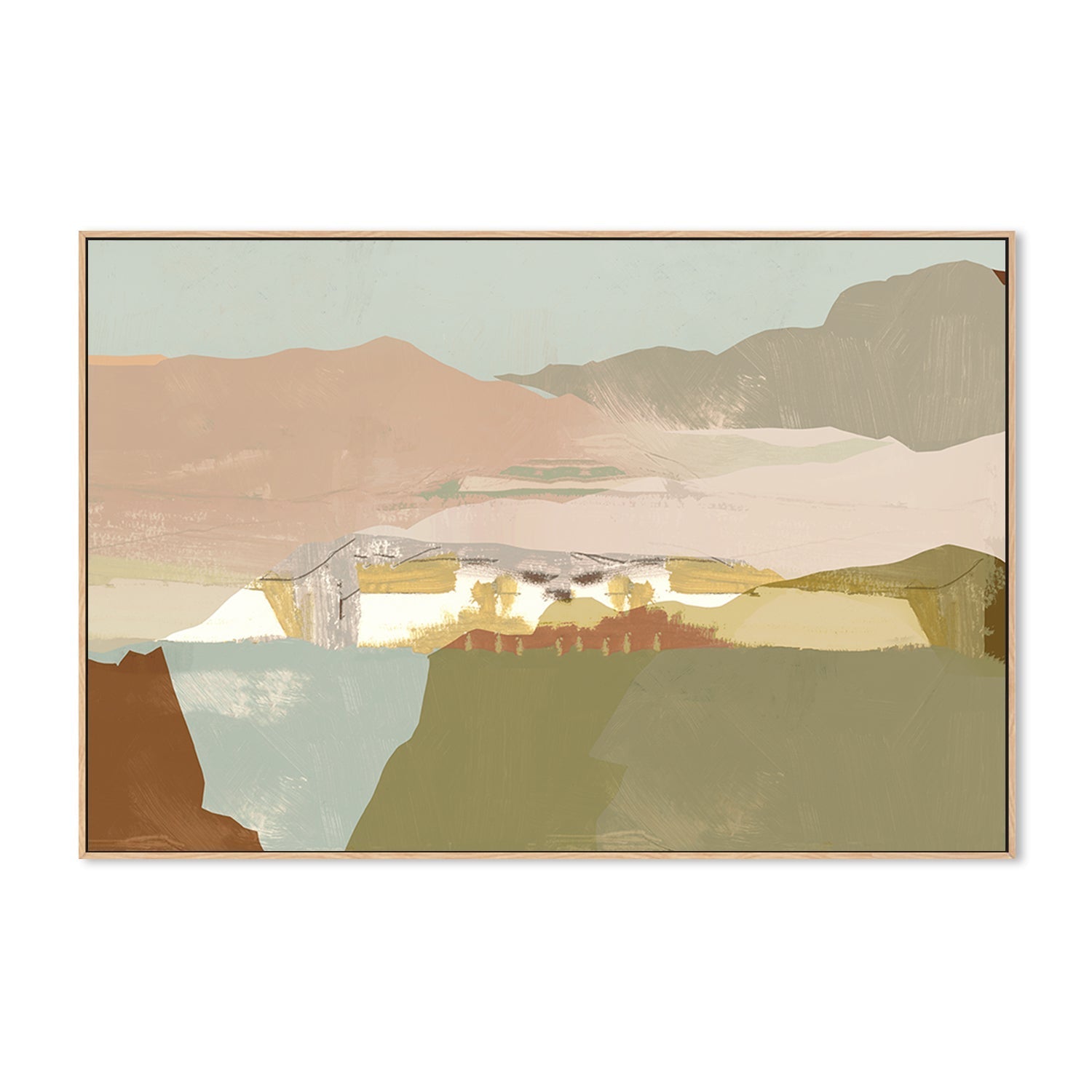 wall-art-print-canvas-poster-framed-A Pink Sandy Dunes , Style B, By Cartissi , By cartissi-4
