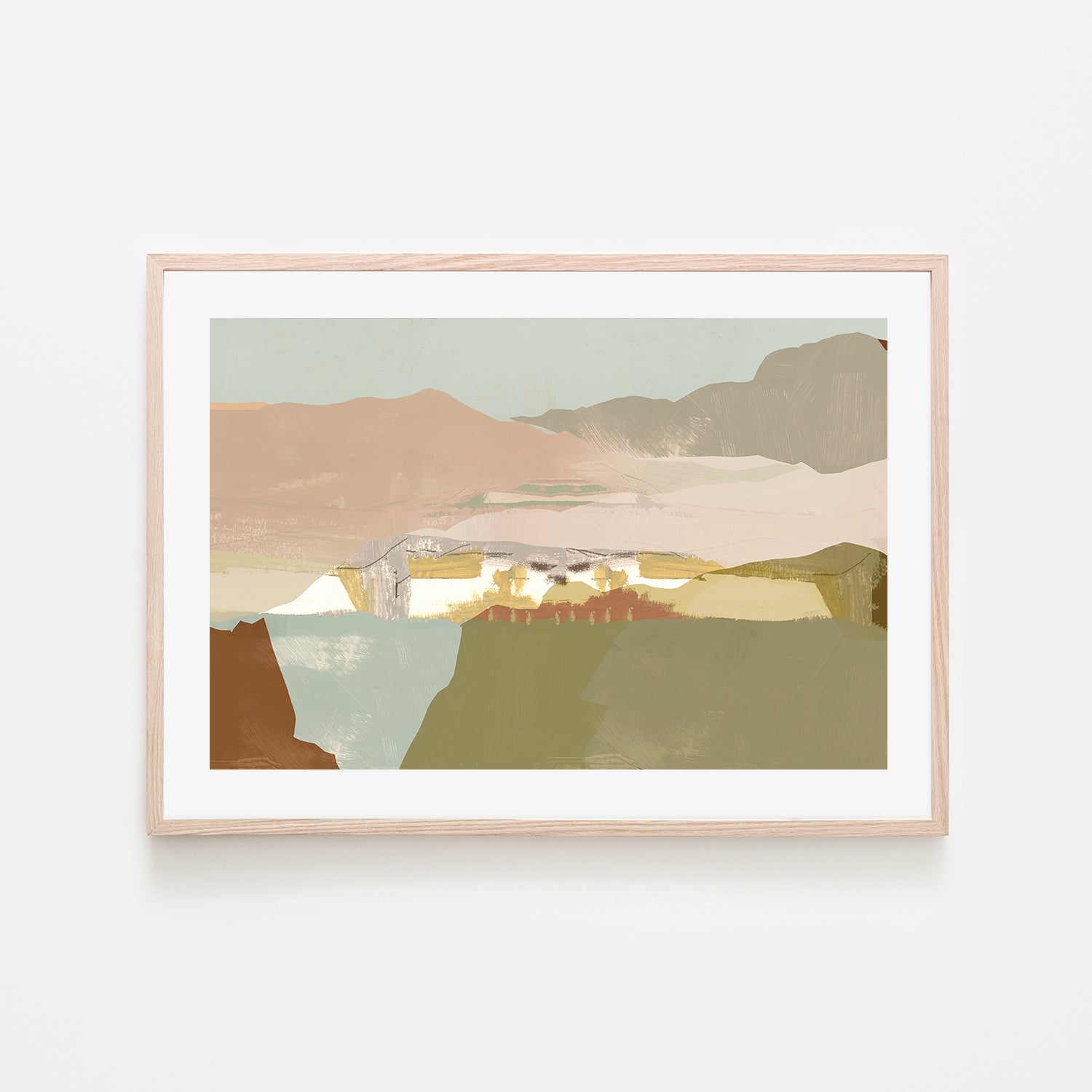 wall-art-print-canvas-poster-framed-A Pink Sandy Dunes , Style B, By Cartissi , By cartissi-6