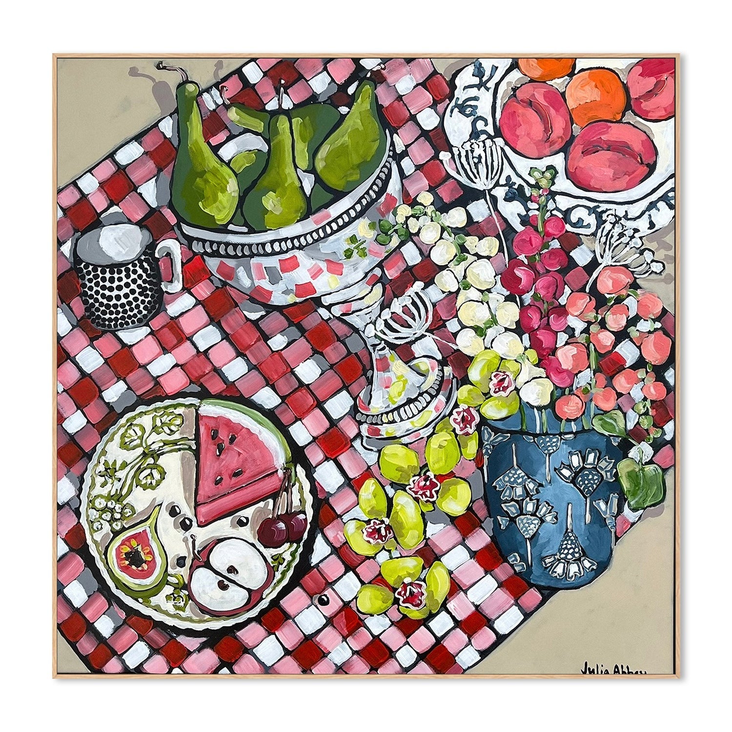 wall-art-print-canvas-poster-framed-A Posh Picnic , By Julia Abbey-4
