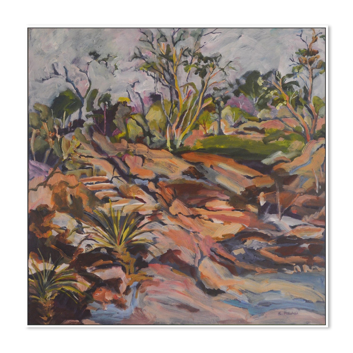 wall-art-print-canvas-poster-framed-A Walk At The Pass , By Christine Read-5
