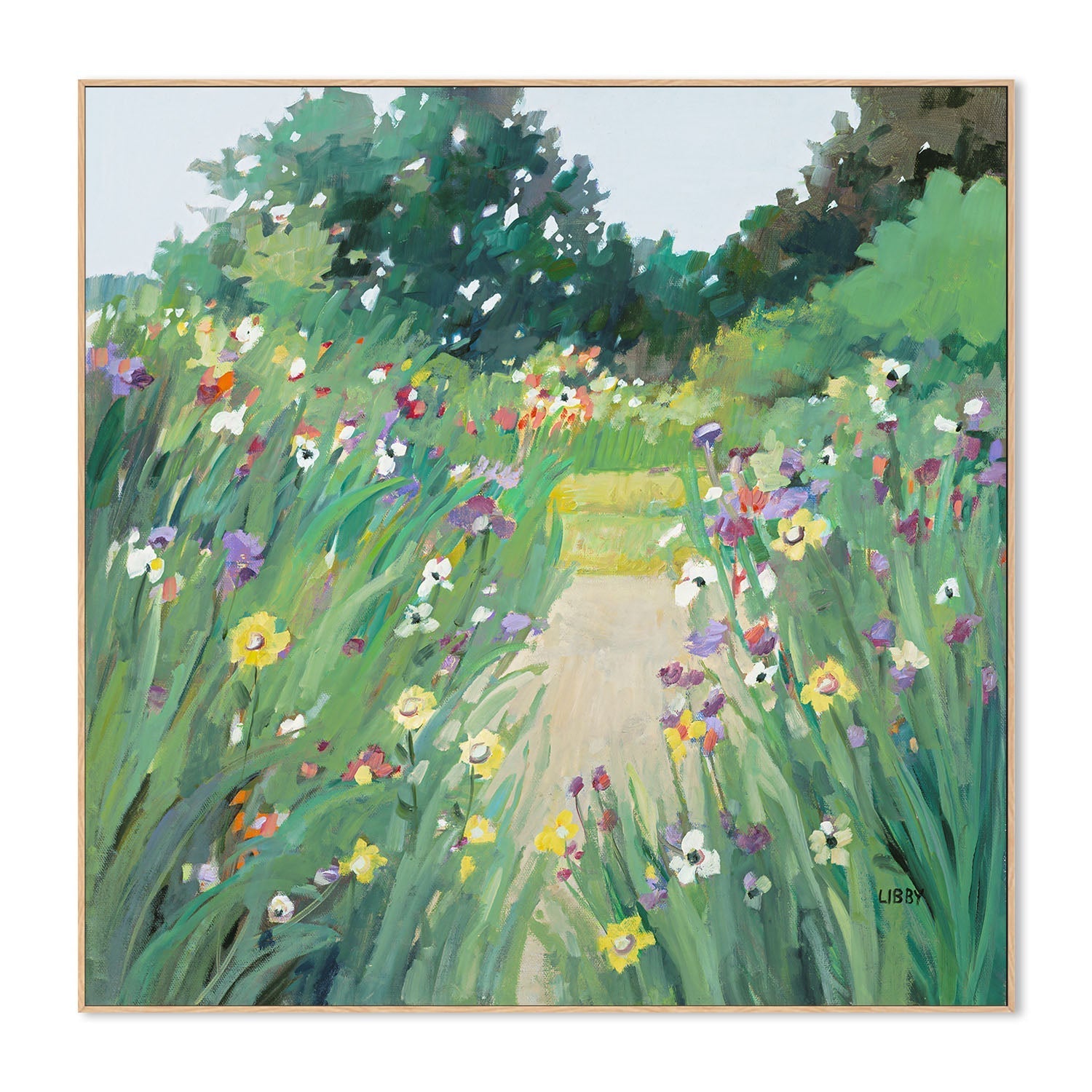 wall-art-print-canvas-poster-framed-A Walk In The Park , By Libby Anderson-4