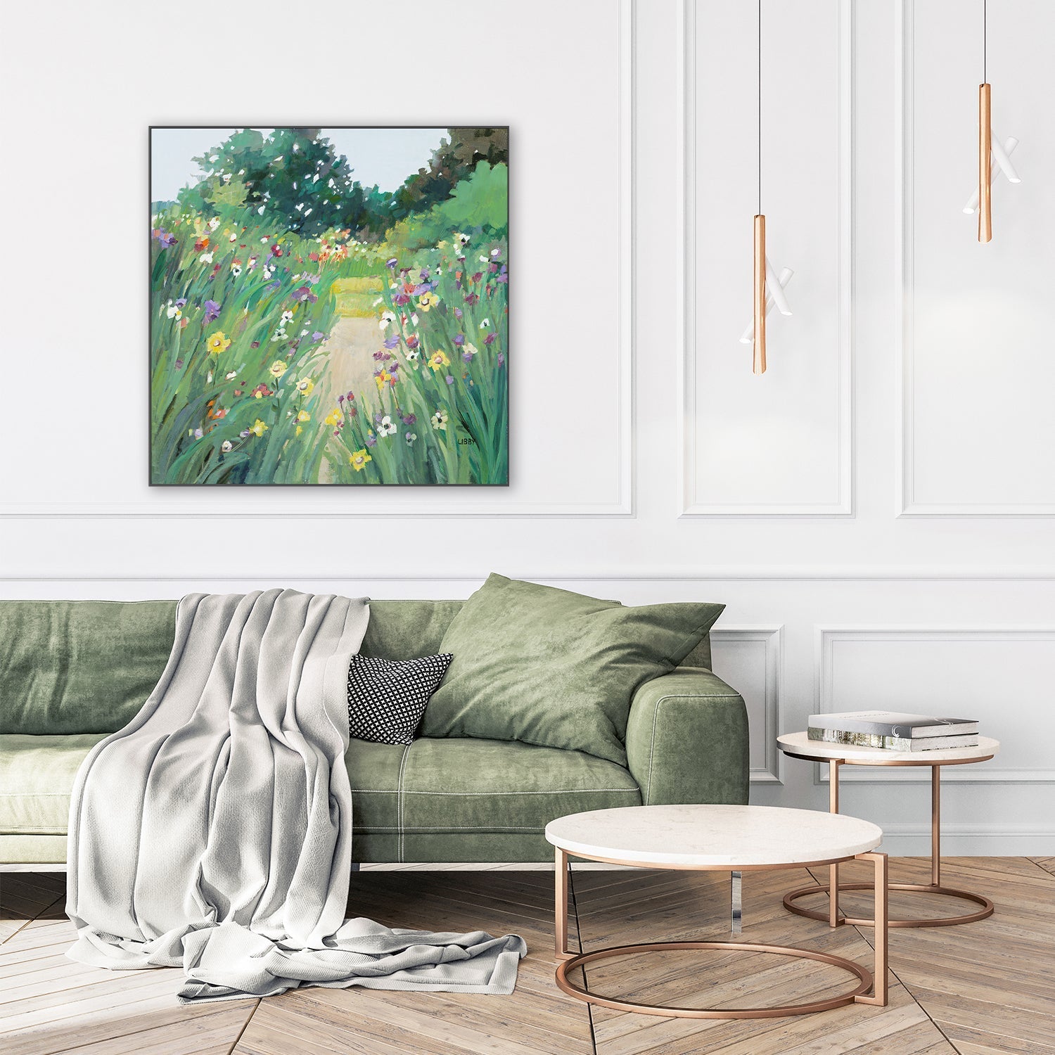 wall-art-print-canvas-poster-framed-A Walk In The Park , By Libby Anderson-7