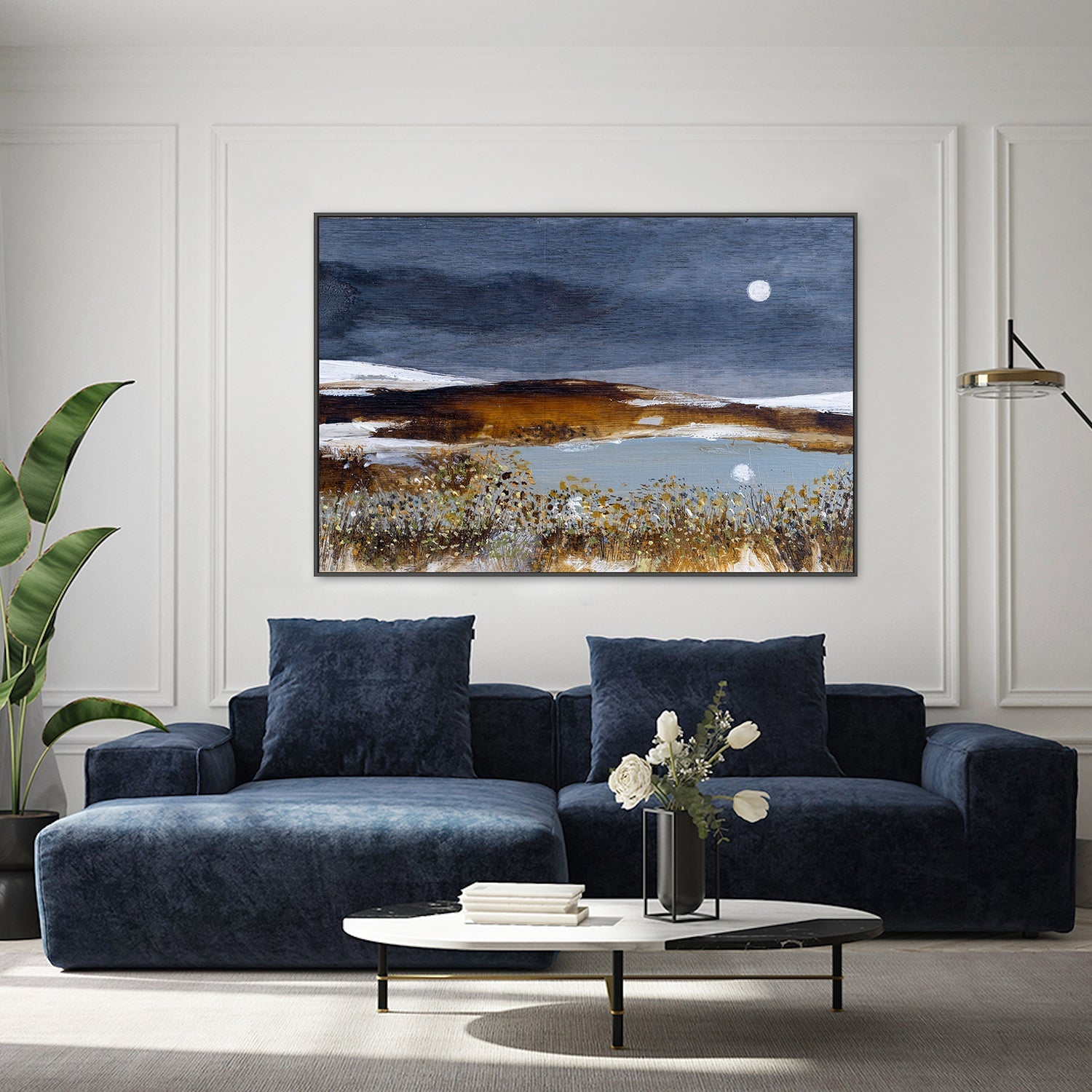 wall-art-print-canvas-poster-framed-A Winters Reflection , By Louise O'Hara-7