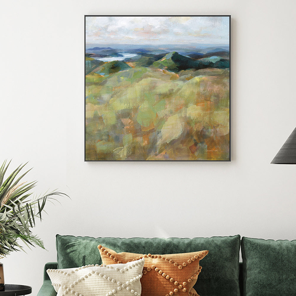 wall-art-print-canvas-poster-framed-Above the Lakes-by-Danhui Nai-Gioia Wall Art