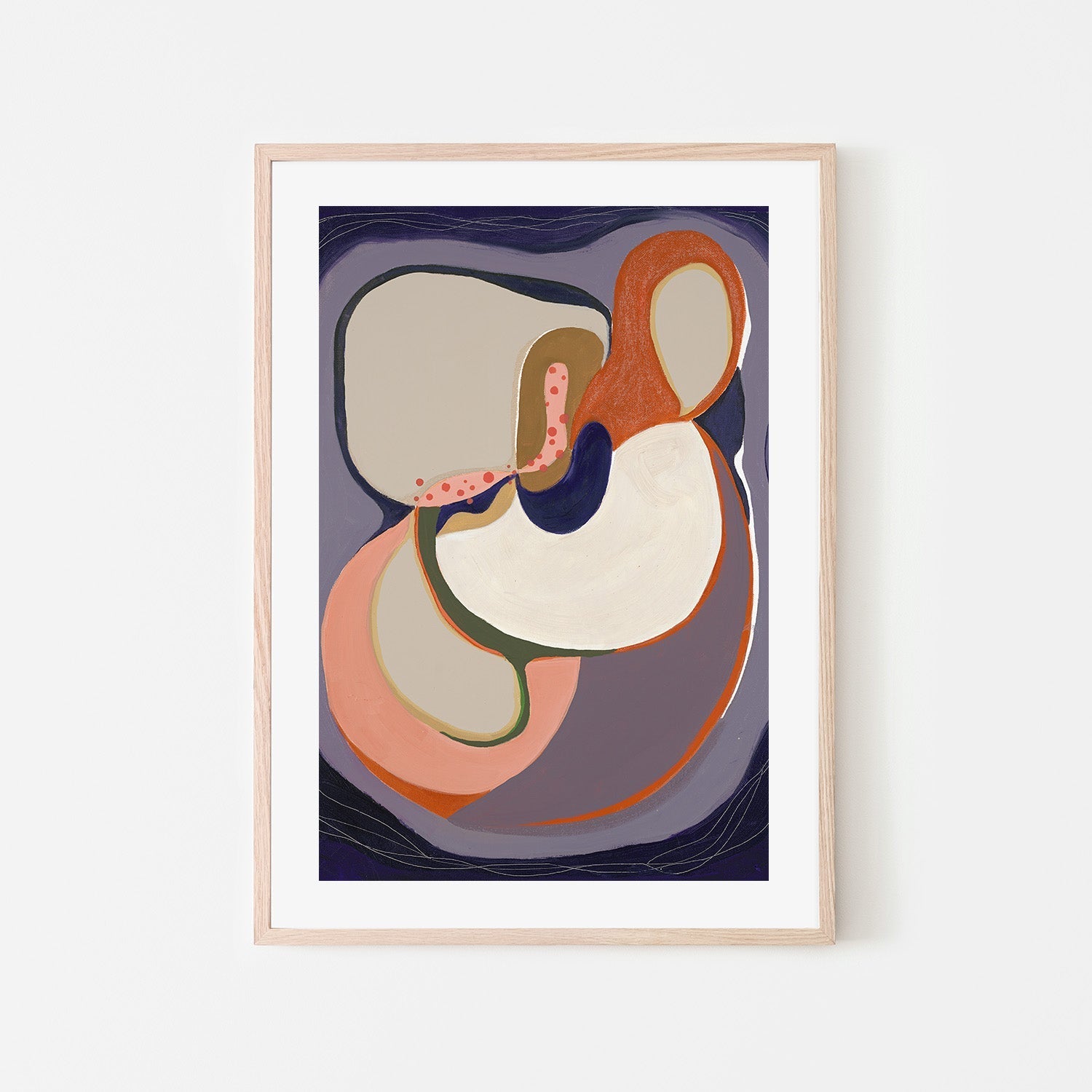 wall-art-print-canvas-poster-framed-Abstract Bloom Purple , By Lynda Skye-6