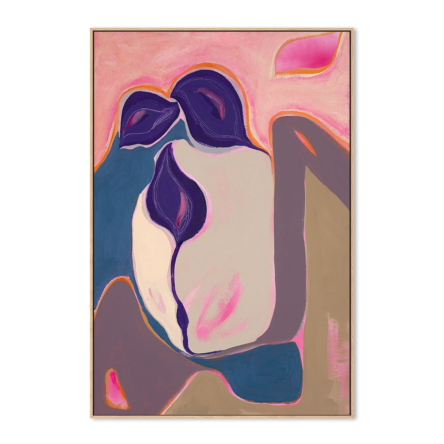 wall-art-print-canvas-poster-framed-Abstract bloom, Style A-4